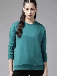 Roadster Women Solid Longline Sweatshirt