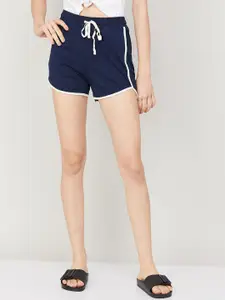 Ginger by Lifestyle Women High-Rise Pure Cotton Lounge Shorts