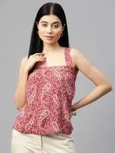 Ayaany Ethnic Print Cotton Top
