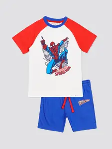 H By Hamleys Boys Spiderman Printed T-shirt With Shorts