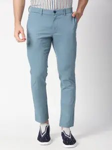 Basics Men Tapered Fit Mid-Rise Casual Trousers