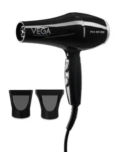 VEGA PROFESSIONAL VPPHD-01 Pro Dry 2500W Hair Dryer with Cool Shot Button - Black