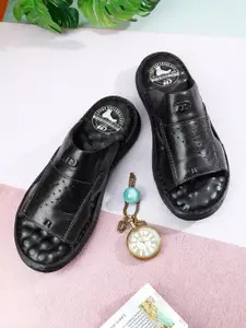 ID Men Leather Air Pocket Comfort Sandals