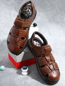 ID Leather Velcro Fisherman Sandals