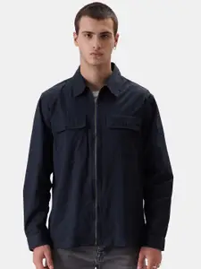 The Souled Store Navy Blue Pure Cotton Denim Jacket