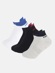 Pepe Jeans Men Pack Of 3 Anti-Microbial Ankle-Length Socks
