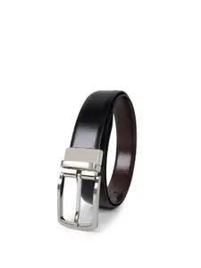 CIMONI Men Black Leather Reversible Formal Belt