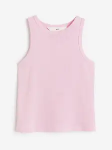 H&M Girls Ribbed Cotton Vest Top