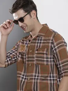 The Indian Garage Co Men Opaque Checked Casual Shirt