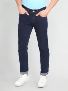 Flying Machine Men Straight Fit Clean Look Stretchable Jeans