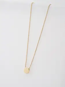 Ted Baker Gold-Plated Crystal Studded Pendant With Chain