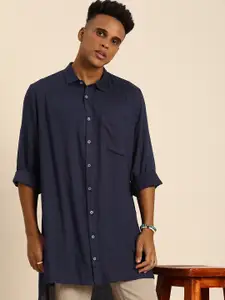 Sangria Men Solid Straight Kurta
