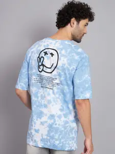 PEPPYZONE Tie & Dye Oversized Cotton T-Shirt