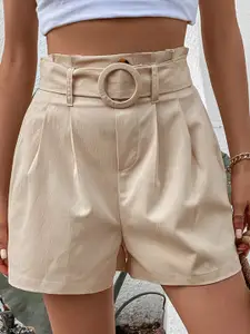 StyleCast Women Beige Mid-Rise Casual Shorts
