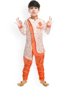 BAESD Boys Floral Printed Regular Kurta With Pyjamas