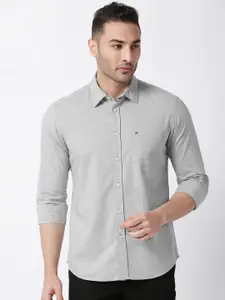 Basics Standard Slim Fit Cotton Casual Shirt