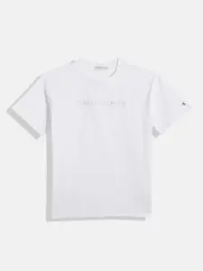 Calvin Klein Jeans Boys Brand Logo Embroidered T-shirt