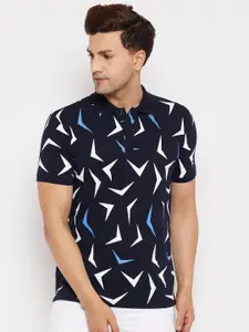 WILD WEST Abstract Printed Polo Collar T-shirt