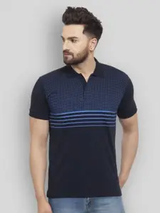 WILD WEST Striped Polo Collar T-shirt