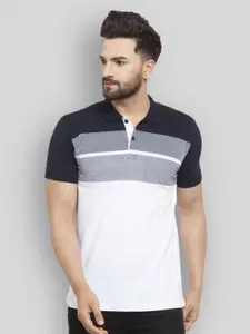 WILD WEST Colourblocked Polo Collar Casual T-Shirt