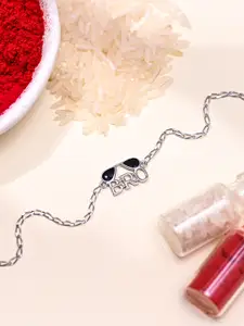 Zavya 925 Sterling Silver Wraparound Brother Rakhi Bracelet