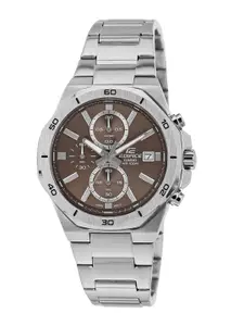CASIO Men Printed Dial Stainless Steel Analogue Chronograph Watch ED585 EFV-640D-5AVUDF