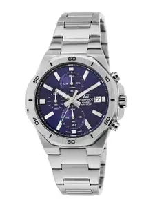 CASIO Men EDifice EFV-640D-2AVUDF Blue Analog Dial Silver Stainless Steel Band ED584