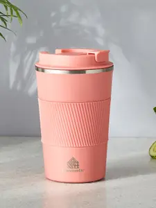 Home Centre Pink Silicone Travel Tumbler - 400 ML