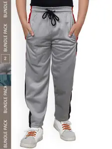 IndiWeaves Boys Pack Of 2 Mid-Rise Track Pants