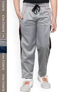 IndiWeaves Boys Pack Of 2 Mid-Rise Track Pants