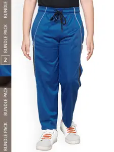 IndiWeaves Boys Pack Of 2 Mid-Rise Regular Fit Track Pants