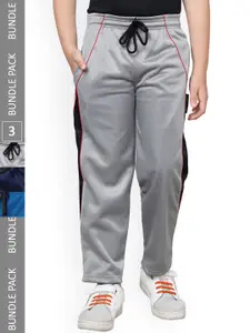 IndiWeaves Boys Pack Of 3 Side Panel Detail Track Pants
