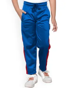 IndiWeaves Boys Colourblocked Mid-Rise Regular Fit Track pant