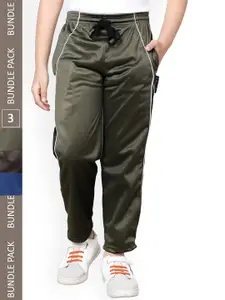 IndiWeaves Boys Pack Of 3 Track Pants With Side Taping Details