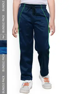 IndiWeaves Boys Pack Of 2 Mid-Rise Track Pants