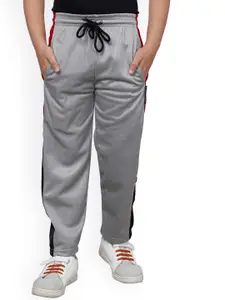 IndiWeaves Boys Mid-Rise Colourblocked Track Pants