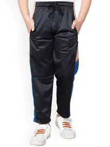 IndiWeaves Boys Colourblocked Mid-Rise Regular Fit Track pant