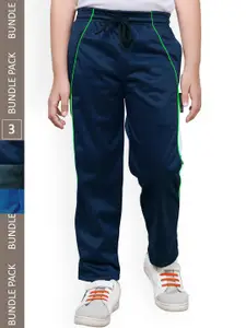IndiWeaves Boys Pack Of 3 Mid-Rise Track Pants