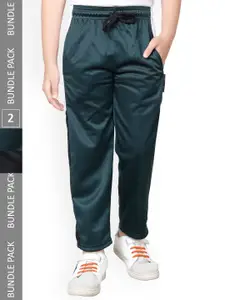 IndiWeaves Boys Pack Of 2 Side Panel Track Pants
