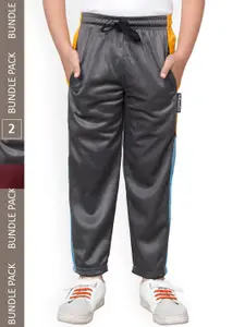 IndiWeaves Boys Pack Of 2 Mid-Rise Track Pants