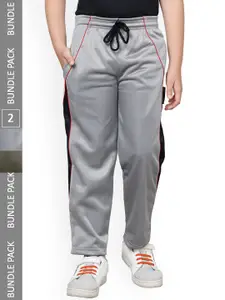 IndiWeaves Boys Pack Of 2 Side Panel Detail Track Pants