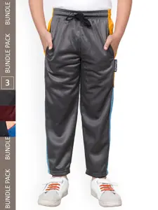 IndiWeaves Boys Pack Of 3 Side Panel Detail Track Pants