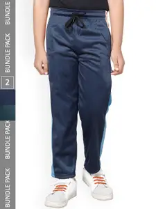 IndiWeaves Boys Pack Of 2 Mid-Rise Track Pants