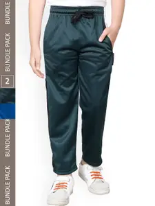 IndiWeaves Boys Pack Of 2 Mid-Rise Track Pants