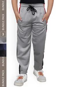 IndiWeaves Boys Pack Of 3 Track Pants With Side Taping Details