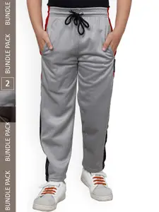 IndiWeaves Boys Pack Of 2 Side Panel Detail Track Pants