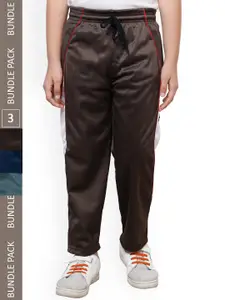 IndiWeaves Boys Pack Of 3 Side Panel Track Pants