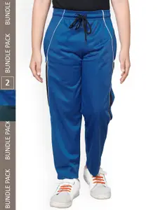 IndiWeaves Boys Pack Of 2 Mid Rise Track Pants