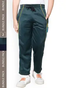 IndiWeaves Boys Pack Of 2 Mid-Rise Track Pants