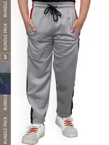 IndiWeaves Boys Pack Of 3 Side Panel Detail Track Pants